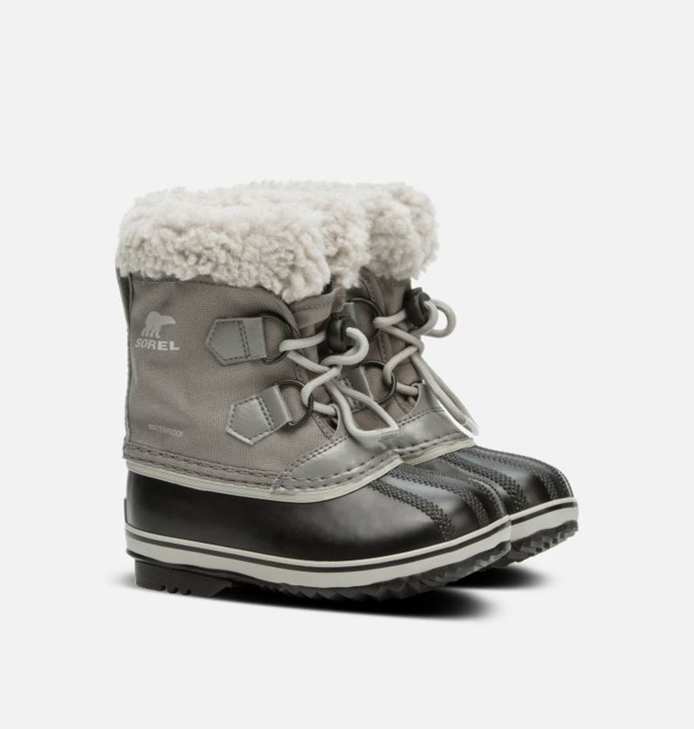 Sorel Barn Vinterkängor Grå/Svarta - Childrens Yoot Pac™ Nylon - QCY-853407